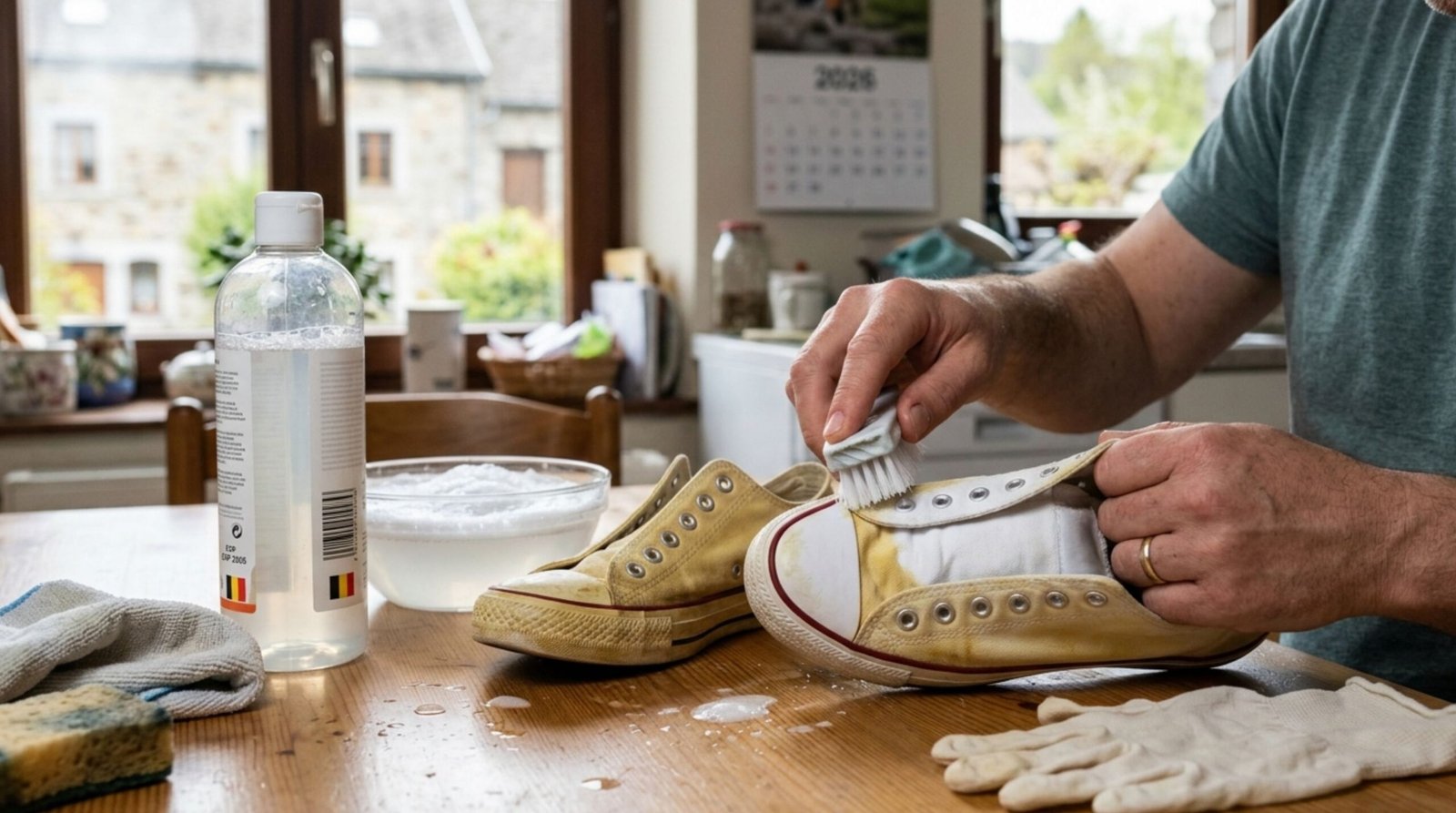 comment faire redevenir les baskets blanches